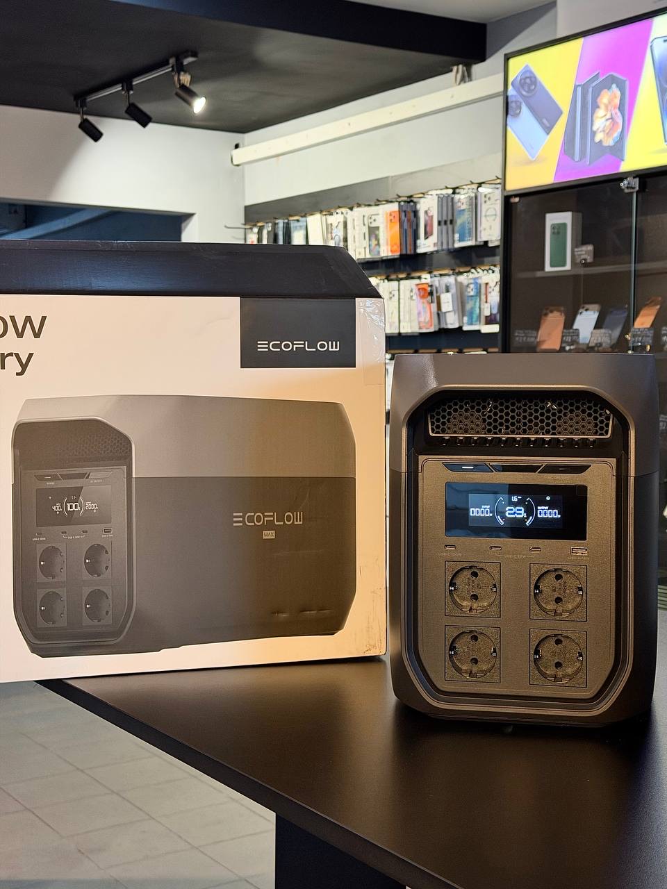 EcoFlow DELTA 3 Max — станция с коробкой в магазине iTech13, реальное фото