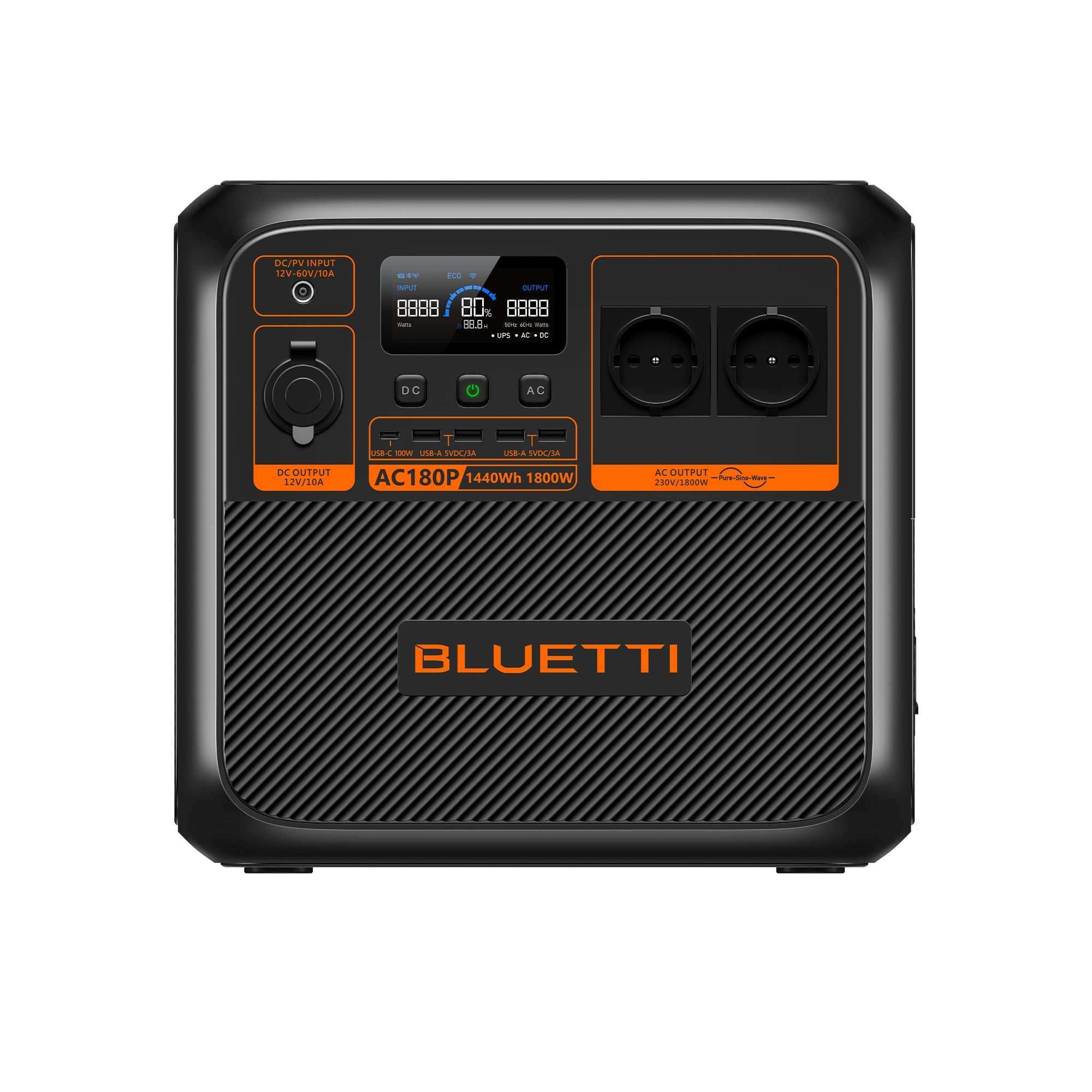 BLUETTI AC180P — 1440 Вт·ч, 1800 Вт, изображение производителя